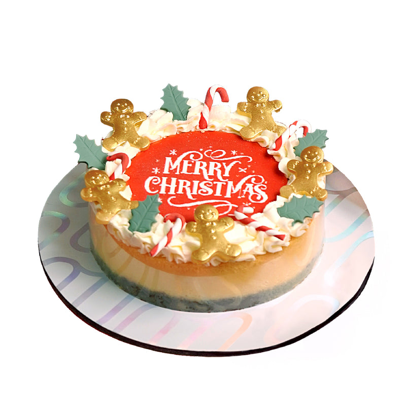 Gingerbread Man Biscoff Cheesecake (5")