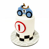Baby Blue Car Cake