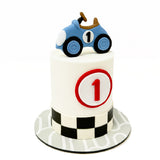Baby Blue Car Cake