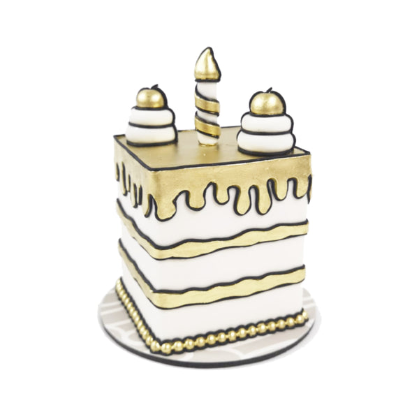 Gold Comic Cake