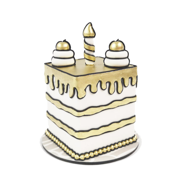 Gold Comic Cake