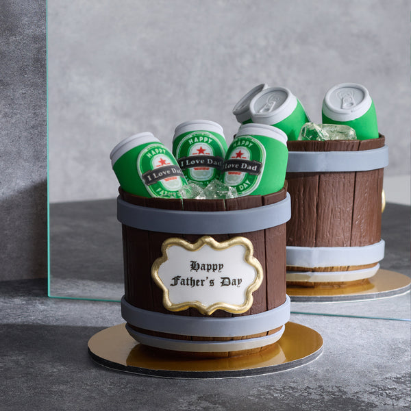 Green Beer Bucket Cake