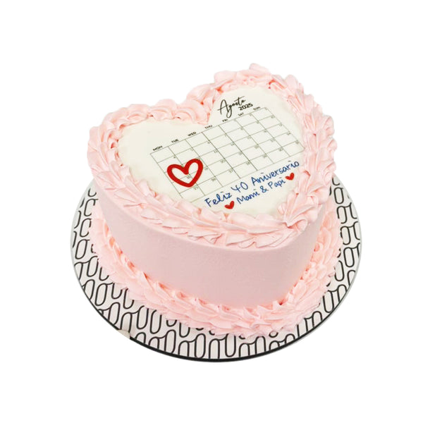 Calendar Cream Cake with Edible Printing