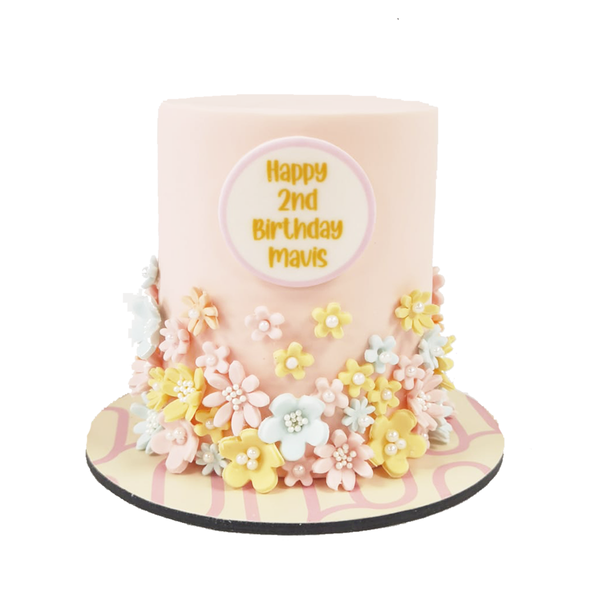 Pastel Flower Cake