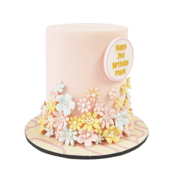 Pastel Flower Cake