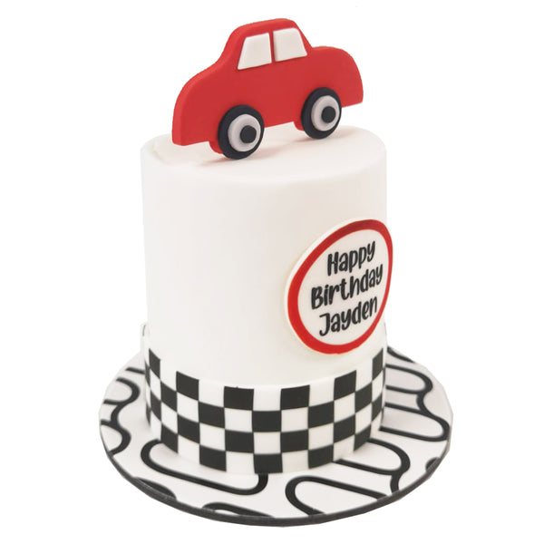 Red Car Fondant Cake