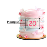 Butterfly Ruffle Cake