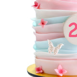 Butterfly Ruffle Cake