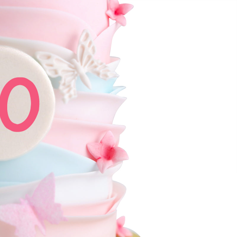 Butterfly Ruffle Cake
