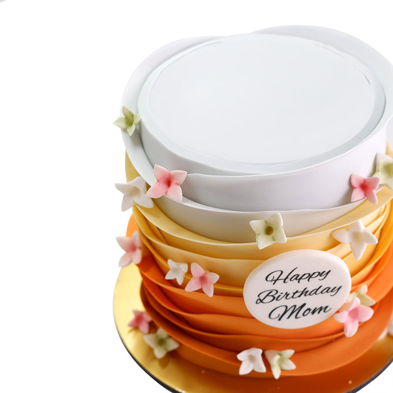 Spring Ruffle Cake