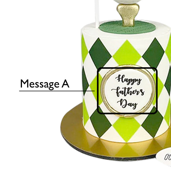 Golf Fondant Cake - Oookie Cookie