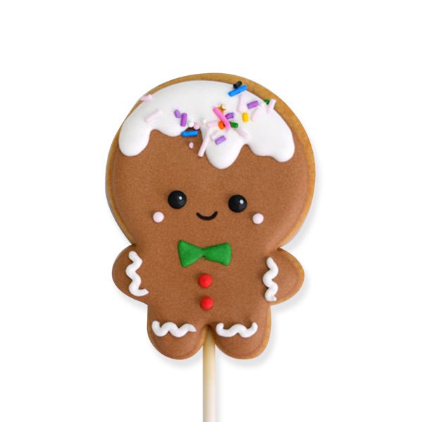 Gingerbread Man Baby Cookie Pop