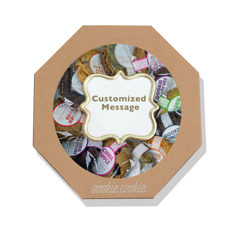 12 pcs Chewy Cookie Platter with Message Stand
