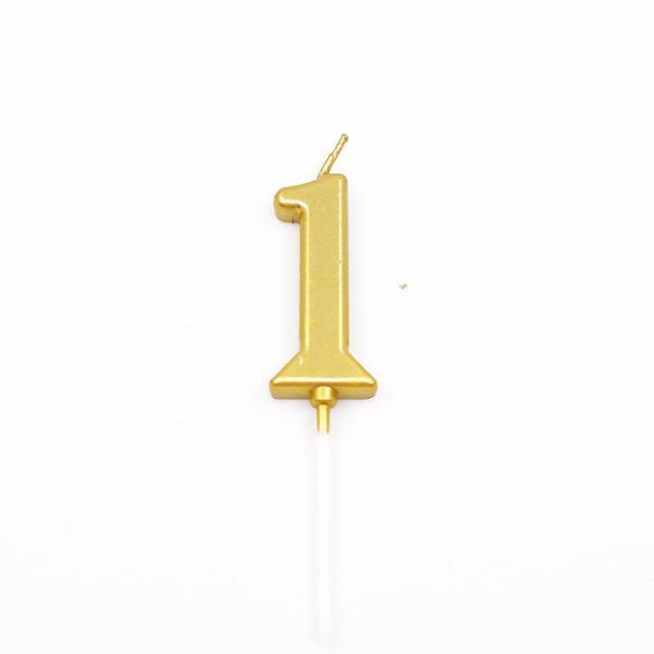 Candle - Golden 2nd Number - Oookie Cookie