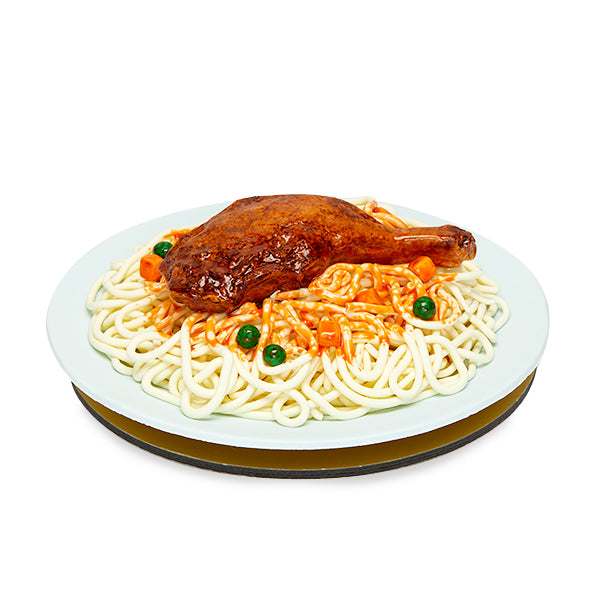 Chicken Leg and Spaghetti Fondant Cake