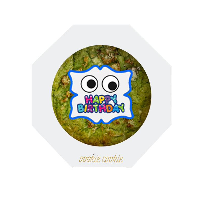 Chewy Cookie - 6" Pandan *Happy Birthday*