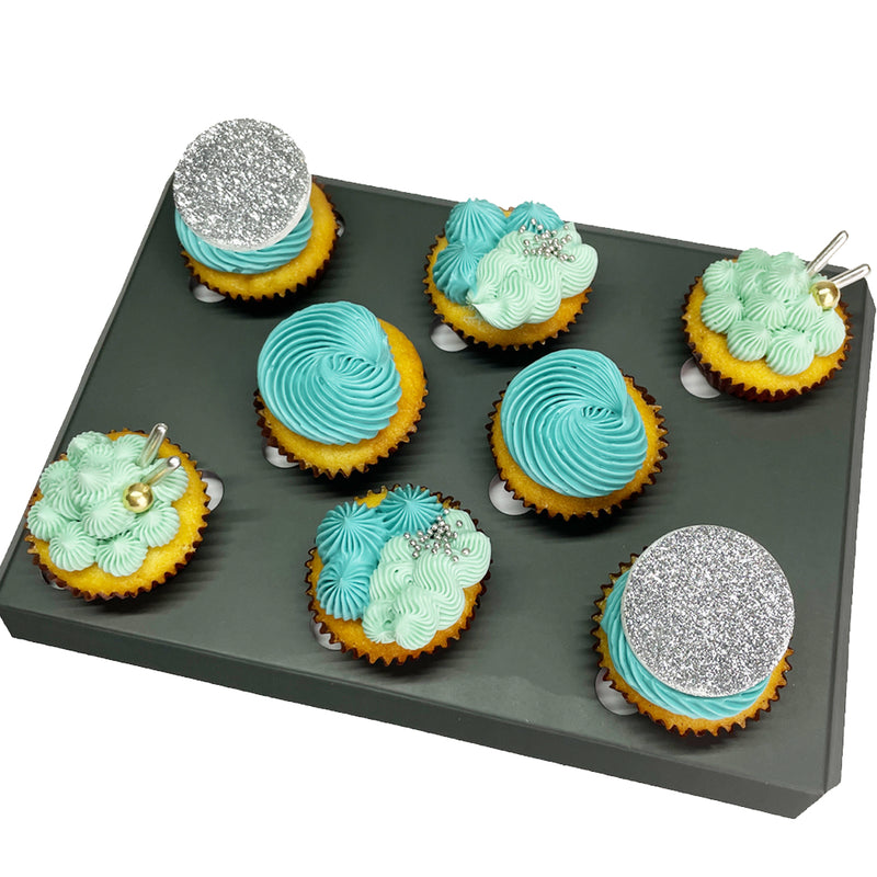 Turquoise Mini Cupcakes